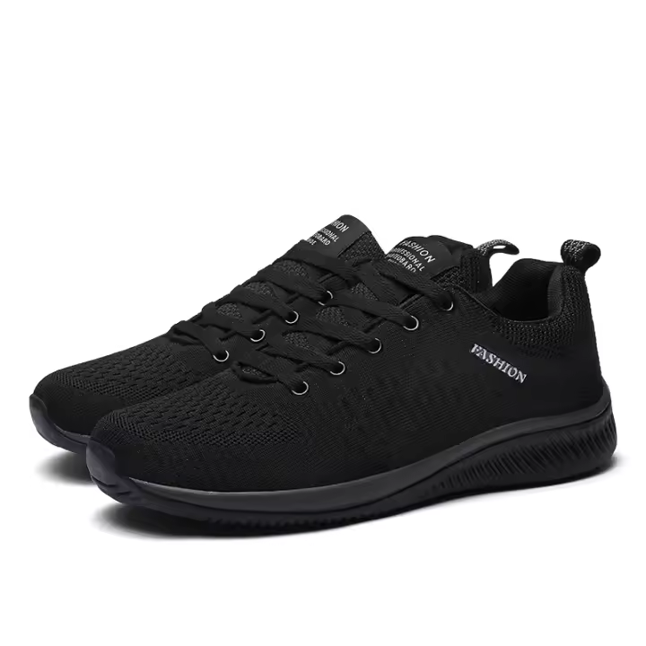 Zapatos De Correr Para Hombre Casual Ligeros Y Transpirables Zapatillas Deportivas Con Diseño De Tejido Respirable Para Caminar - 1