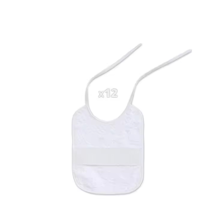 BABETE EM PONTO CRUZ 20X25 BRANCO - 1