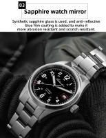 Reloj Mecánico Para Hombre ADDIESDIVE AD2070 Cristal De Zafiro Resistente a 20 Baras Luminoso Super Luminoso Acero Inoxidable Deportivo Para Buceo - details 6