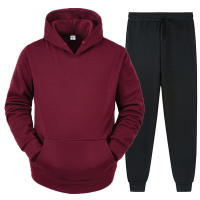 Traje De Deporte Casual Para Hombre 2024 OtoñoInvierno Conjunto De Sudadera Con Capucha Y Pantalones De Alta Calidad Tendencia 2 Piezas Para Uso Diario Y Running - details 9