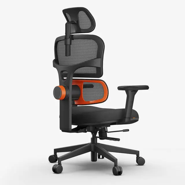 Silla ergonómica NEWTRAL MagicH-BP con reposapiés, respaldo auto-seguimiento, soporte lumbar adaptable, reposabrazos y cabecero ajustables, 4 posiciones de bloqueo - Negro - 1