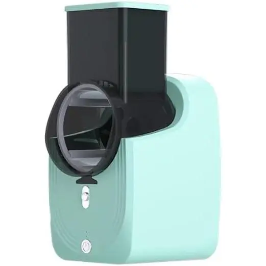 Cortadora de verduras eléctrica, máquina para hacer ensaladas, picadora de verduras automática, rallador de queso eléctrico, cortadora de verduras automática, máquina para hacer ensaladas para queso, verduras, patatas, zanahorias, verde - 1