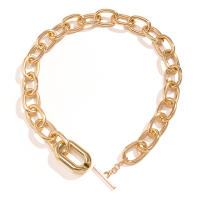Collar Gótico Punk Vintage Para Mujeres Y Hombres Con Cadenas Gruesas Y Cierre OT Ingemark Joyería Steampunk Y Grunge - details 6