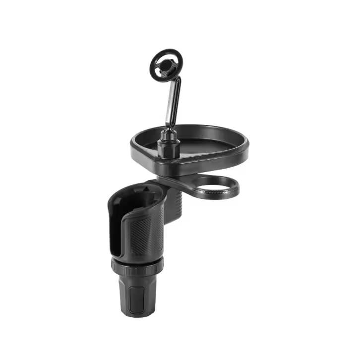 Soporte De Teléfono Magnético Para Coche 4 En 1 Con Portacopos Y Ajustable En 360 Grados Base Accesorio Interior De Auto Con Bandeja De Mesa - 1