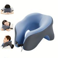 Almohada U-Múltiple Funcional Para Viaje Y Sueño Protección De Cabeza Y Cuello Almohada De Memoria Espuma Poliéster 100% - details 1