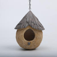 1pc Adorno De Jardín Exótico En Forma De Nido De Pájaro Duradero Y Cómodo Para Invierno Decoración Única Para Exterior - details 8