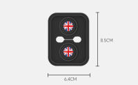 Cubiertas Para Cerraduras De Puertas De Coche 2pcs Accesorios Automóviles Para Mini Cooper JCW R55 R56 R60 F54 F55 F56 F60 Countryman Clubman Estampados Creativos En Color Negro - details 7