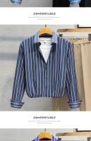 Camisa Hombre Verano 2024 Manga Larga Cuello En Pointe Estilo Slim Fit Rayada Negra Y Blanca Antideslizante No Hierro Resistente a Arrugas Para Negocios - details 13