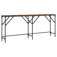 Mesa Consola Vidaxl de Madera Ingeniería 180x29x75 Cm Negro - details 4