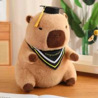 Doctor Hat Capybara De Peluche Muñeco De Peluche Suave Y Cálido Regalo De Graduación De Dibujos Animados Para Adultos Y Niños - details 1