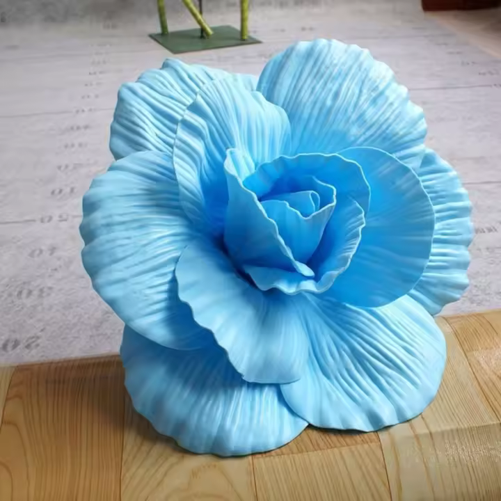 Rosa De Poliéster Gigante 30CM Flores Simulaciónrama Para Decoración De Boda Fondo De Escenario Fiesta Jardín Muralla Carretera - 1