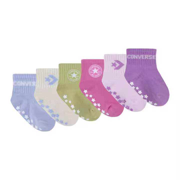 Calcetines marca Converse modelo Nc0305-Bgw para kids en color rosa - 1
