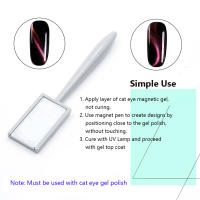 Set De 11 Pcs Herramientas De Arte De Uñas Con Varita Mágica Para Ojos De Gato Y Magnetismo Potente Para Pintura De Uñas Con Gel Decoración De Manicura - details 3