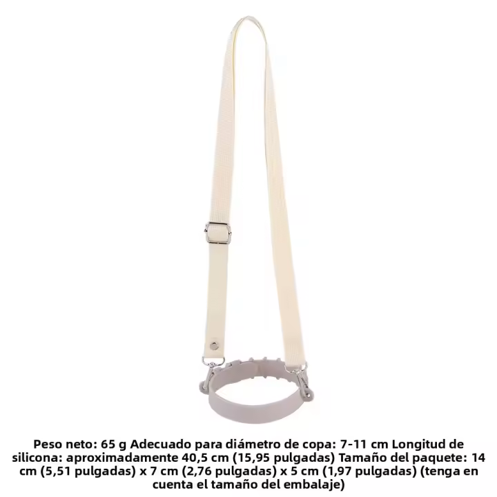 Portabotellas Con Correa Ajustable Para Stanley 30oz/40oz Porta Botella Libre De Manos En Silicona Y Poliéster Color Variado - 1
