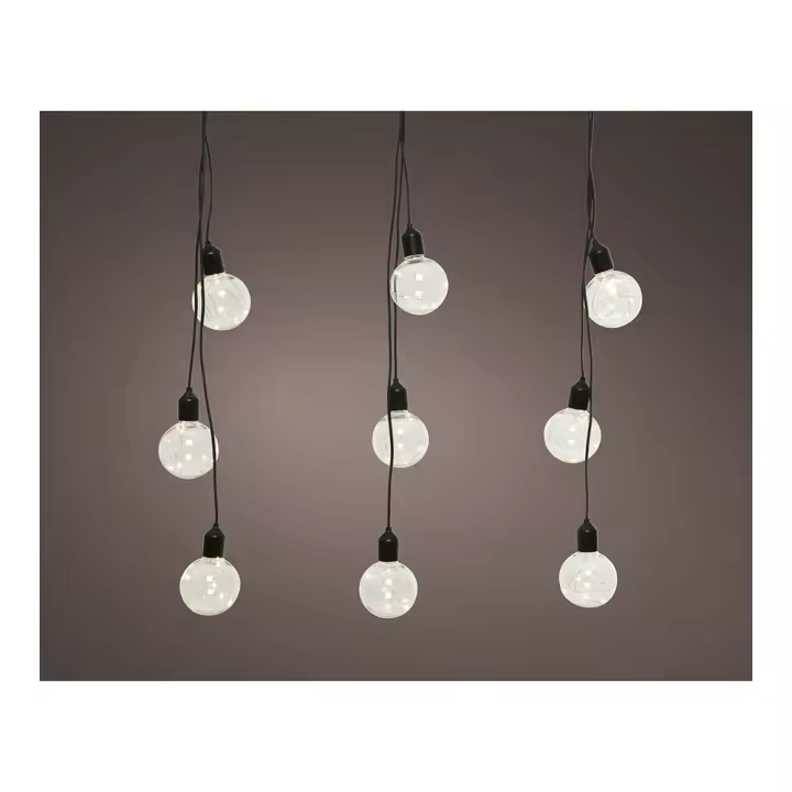 *ult. unidades* guirnalda bombillas globo con microled para exterior 3m 12 leds - 1