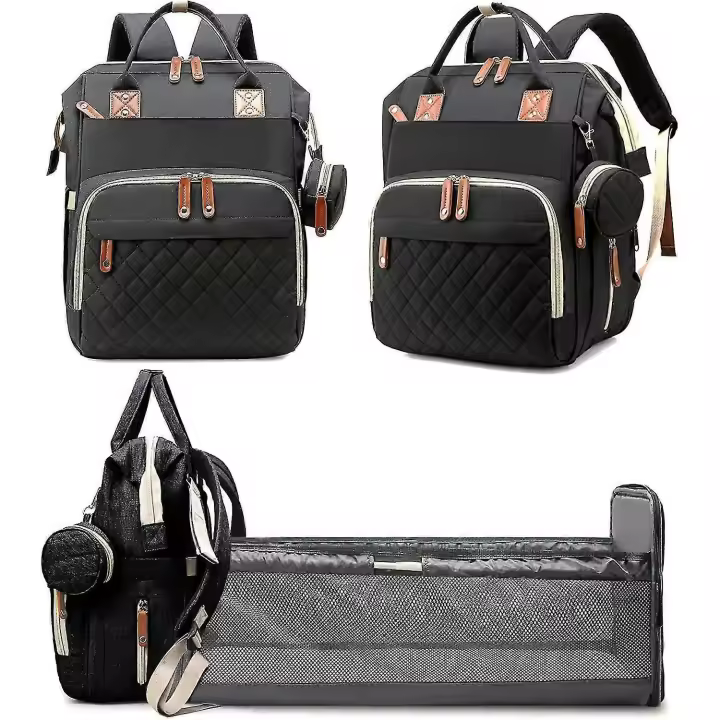 Mochara DE LA Bolsa de pañales with La Estación changante, Bolso multicolor del babé del viaje, Regalos unisex de La Matter recien nacida para la capacidad Grande impermeable de la mamá de Chad (BLA) - 1