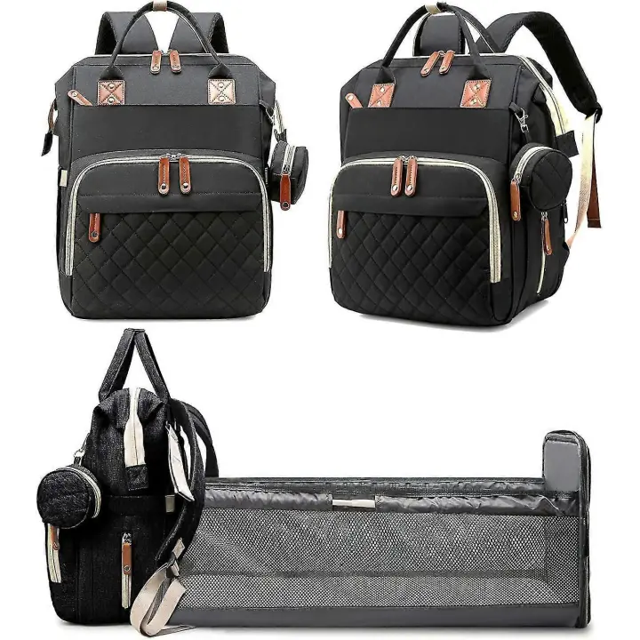Mochara DE LA Bolsa de pañales with La Estación changante, Bolso multicolor del babé del viaje, Regalos unisex de La Matter recien nacida para la capacidad Grande impermeable de la mamá de Chad (BLA) - 1
