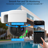 Cámara IP 1080P 2MP Tuya APP Cámara PTZ De Seguimiento Automático Para El Hogar Inteligente Cámara De Vigilancia Inalámbrica WIFI Exterior Con Visión Nocturna Y Almacenamiento De Tarjeta TF De 128G - details 3