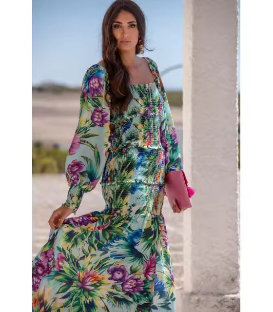 VESTIDO FIORI ELASTIC SUNSET & MOON Sunset and Moon PV2385B - 1