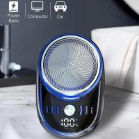 Afeitadora Eléctrica Portátil Para Viajes Mini Para Hombres Cabello Y Barba Recargable Sin Cable Tamaño De Bolsillo Para Carro Y Hogar - details 9