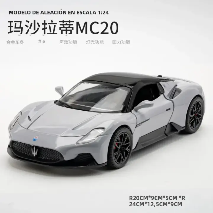 Maserati MC20 1:24 Coche Deportivo De Simulación Alta Diecast De Aleación De Metal Modelo Coleccionable Para Niños Regalos - 1