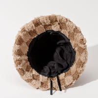 Gorro De Loro De Peluche Con Estampado De Leopardo Para Mujer Gorro De Pescador Redondo Suave Cálido Grueso De Otoño Invierno Para Esquiar - details 9