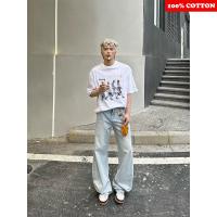 Camiseta Retro Estadounidense Para Hombre Verano 2025 Con Estampado Abstracto Borroso Manga Corta Estilo Casual Y2k Ropa Maleña - details 8