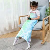 Manta De Sirena De Flannel Para Adultos Y Niños Manta Universal Para Dormir Manta De Cola De Sirena Bolsa De Sueño Propiedades De Fotografía - details 6