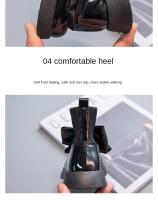 Zapatos De Escuela Para Niñas Negros Antideslizantes Con Lazo Elegante 2022 Cuero PU Botas De Moda Transpirables Para Niños Uniforme Del Reino Unido Casual Sin Tobillero - details 5