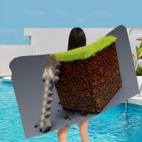 Toalla De Baño De Playa Minecraft Ghast Fireball Para Niños Toalla De Piscina De Viaje Picnic Personalizada Absorbente Rápido Tamaño 30x60 Cm 50x100 Cm - details 13