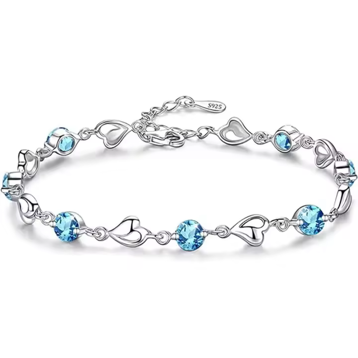Pulsera de Plata de Ley 925 Regalo Ideal para Mujer Perfecto para Día DE LA Madre o Aniversario - 1