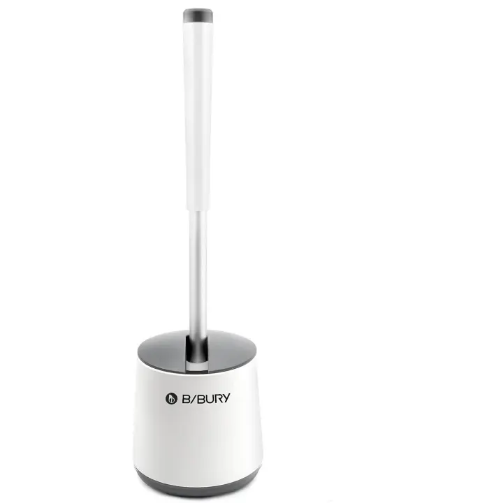 Timits Cepillo y Soporte para Inodoro de Silicona | Pack 2 | Accesorios Baño - 1