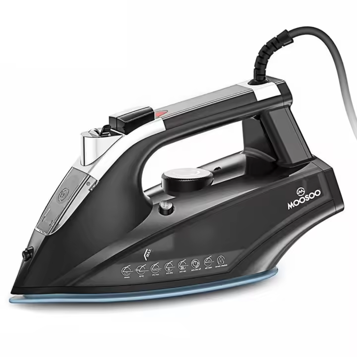 Plancha de Vapor Moosoo SG-8005-1 - Plancha seca ligera de 1800W con sistema avanzado anti-goteo, función de apagado automático y características de seguridad mejoradas para una experiencia de planchado fácil - 1