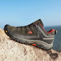 HIKEUP Zapatos De Senderismo Para Hombres Calidad Superior Duraderos Cuero Suela De Goma Para Actividades Al Aire Libre Zapatillas De Caminar - details 14