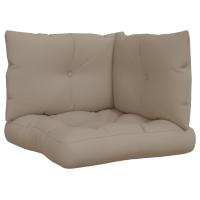 vidaXL Cojines para palés 3 piezas tela Oxford Color Negro,  Taupé,  Beige y mas Cojín Decorativo de Asiento Cojines de muebles de salon - details 4