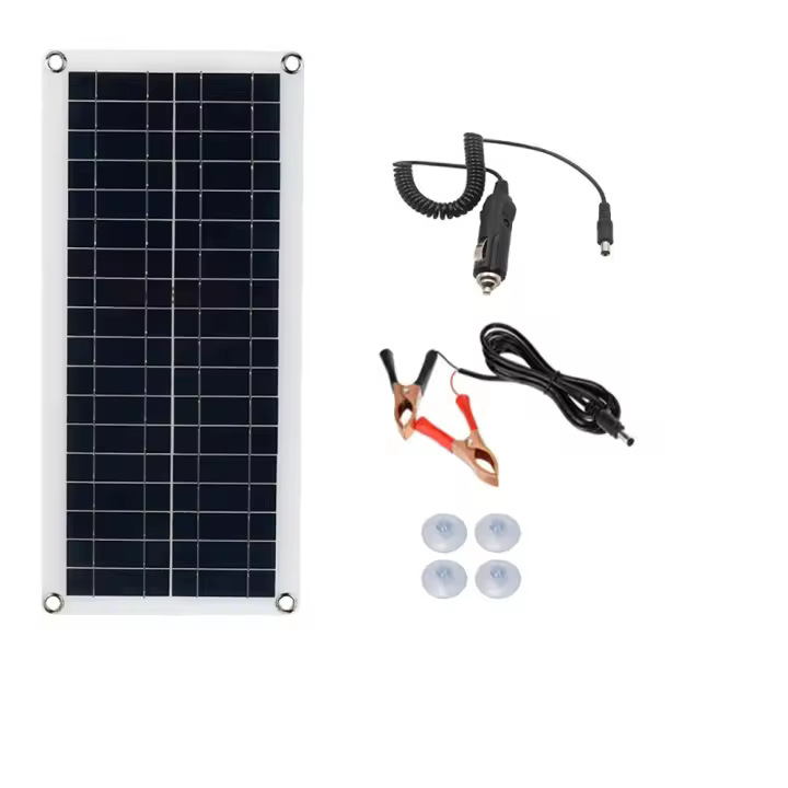 Kit de panel solar 1000W con inversor 12V controlador bacería 10A 60A para camping caravana RV casa móvil al aire libre - 1