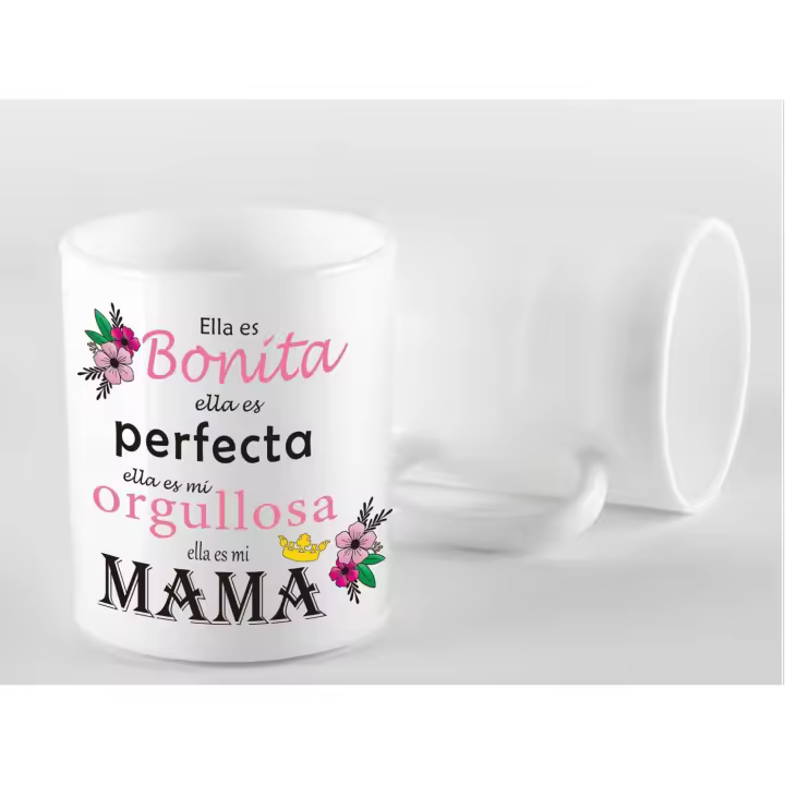 TAZA CON FRASE 330ML  , DIA DE PADRE , DIA DE MADRE, TAZA CERAMICA CON LETRA, MUG, REGALOS PARA FAMILIAS - 1