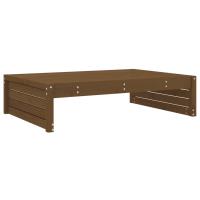 vidaXL Taburete de jardín madera maciza de pino 120x80 cm Pino natural, Pino blanco, Pino gris Conjunto Terraza Muebles Jardín Exterior Juego de Muebles de jardín Mueble Jardín Exterior Muebles de Salon Exterior - details 5
