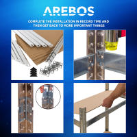 Estantería Metálica AREBOS 180x75x30cm - 350 Kg - 5 Baldas - details 12
