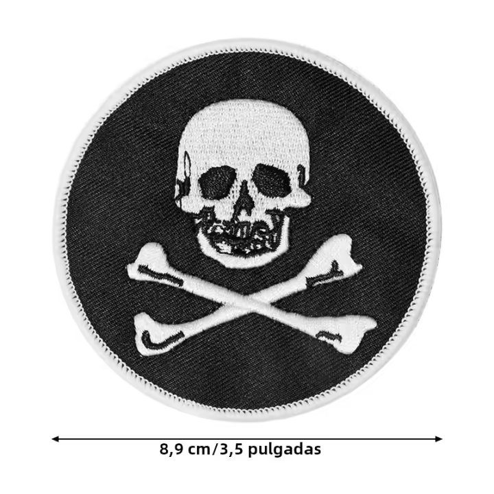 1PC Patch Bordado De Calavera Que Canta Y Danza Para Ropa Chaqueta Bolsa Zapatos DIY Regalo Con Adhesivo Tipo De Técnica: Bordado - 1