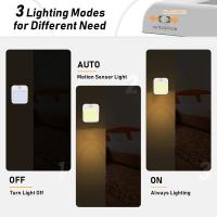 Lámpara Nocturna Con Sensor De Movimiento LED EU Enchufe Luz Infantil Para Mesa De Noche En La Habitación Sin Baterías Incluidas - details 5