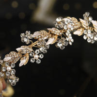 Diadema De Crystals Retro Con Flores Para Novia Accesorio De Cabello Hecho a Mano Adorno Para Fotos De Boda Para Mujeres - details 7
