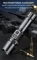 Linterna LED Recargable Alta Potencia XHP100 Con Zoom Digital Retráctil Para Camping Y Uso Exterior Luz De Mano USB - details 0