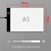 Tablero De Dibujo LED A4/A5 Con 3 Niveles De Brillantez Juguete De Pintura Para Niños Tablero Dimmable Para Dibujos Y Rompecabezas Regalo - details 2