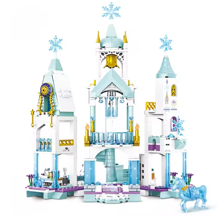 Bloques De Construcción Creativos 2024 Para Amigas Princesa Torre De Los Sueños Fiesta De Cumpleaños Juguete Educativo Para Niñas Decoración De Habitación - 1