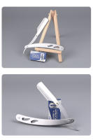 Afeitadora Manual Clásica Para Hombre Acero Inoxidable Cabeza De Afeitar Para Rostro Barba Y Cejas Afeitadora De Precisión - details 5