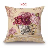 Funda De Cojín De Lino Y Algodón Con Estampado De Flores Nórdicas Bohemia Para Sofá Decoración De Hogar Textil De Algodón Y Lino - details 3