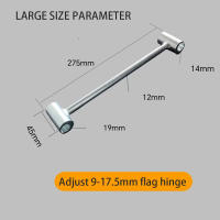 Llave Ajustable De Juntas De Puerta 9-17.5MM/18-24.5MM Herramienta De Reparación De Tornillo Redondo De Acero Inoxidable Multifuncional - details 7