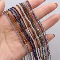 Piedras Naturales De Cuentas Pequeñas Redondas Colores Mixtos Facetadas Para Accesorios De Joyería DIY Pulsera Collar - details 4