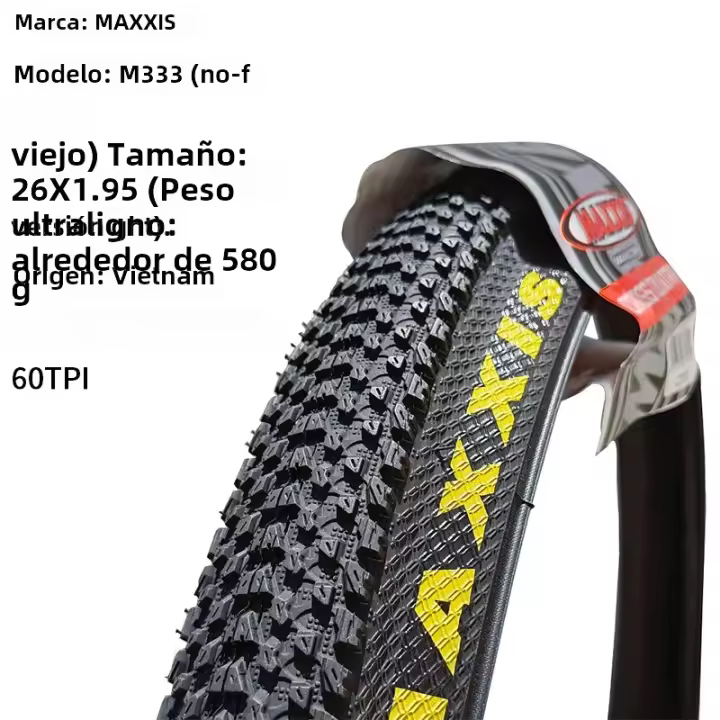 Pneumático De Bicicleta Maxxis M333 pace MTB 1PC Tamaño 26*1.95 26*2.1 27.5X1.95 27.5X2.1 29X2.1 Para Bicicleta De Montaña Con Cordón De Acero - 1